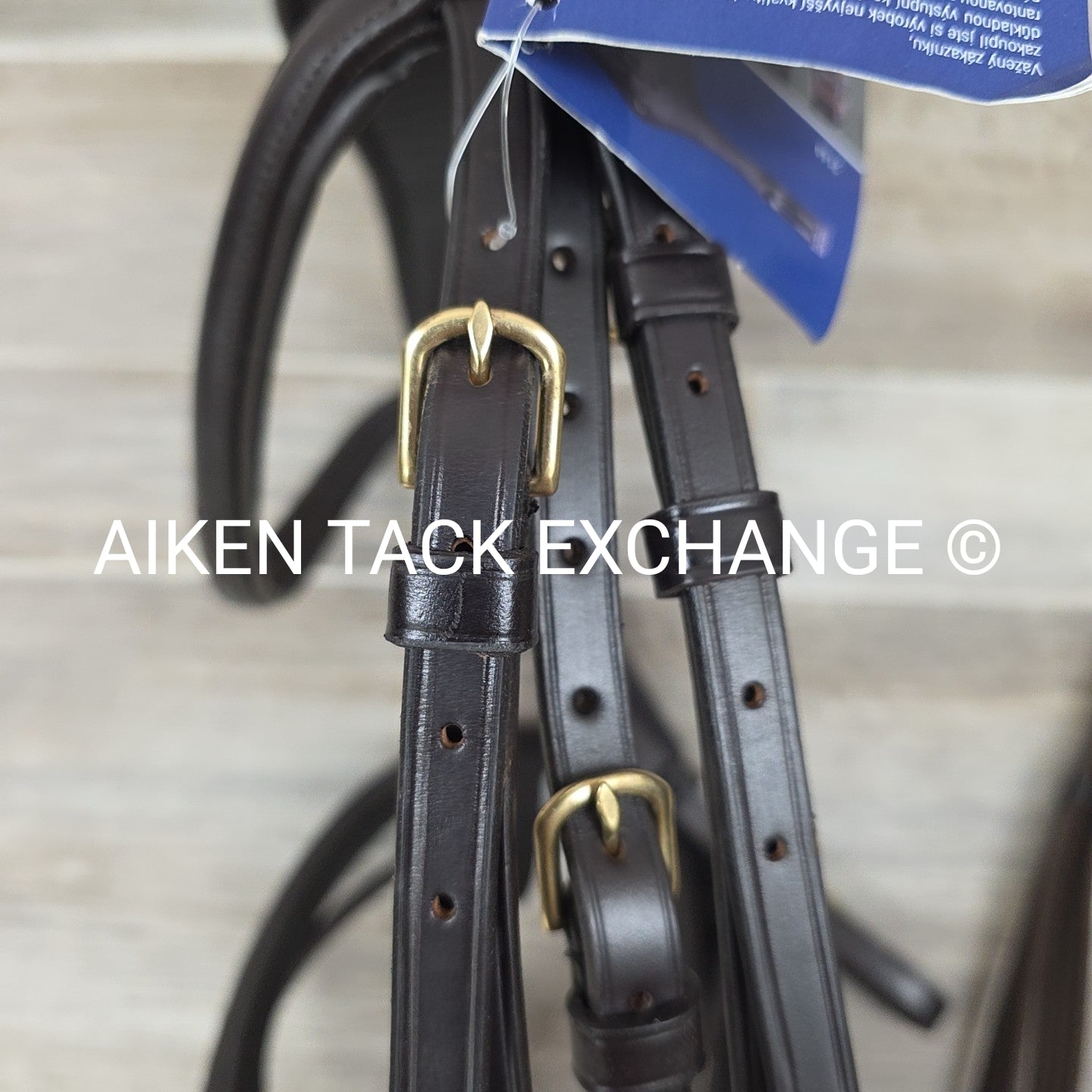 Kentaur Fancy Stitched Flash Bridle with Matching Reins, Brown, Size Full