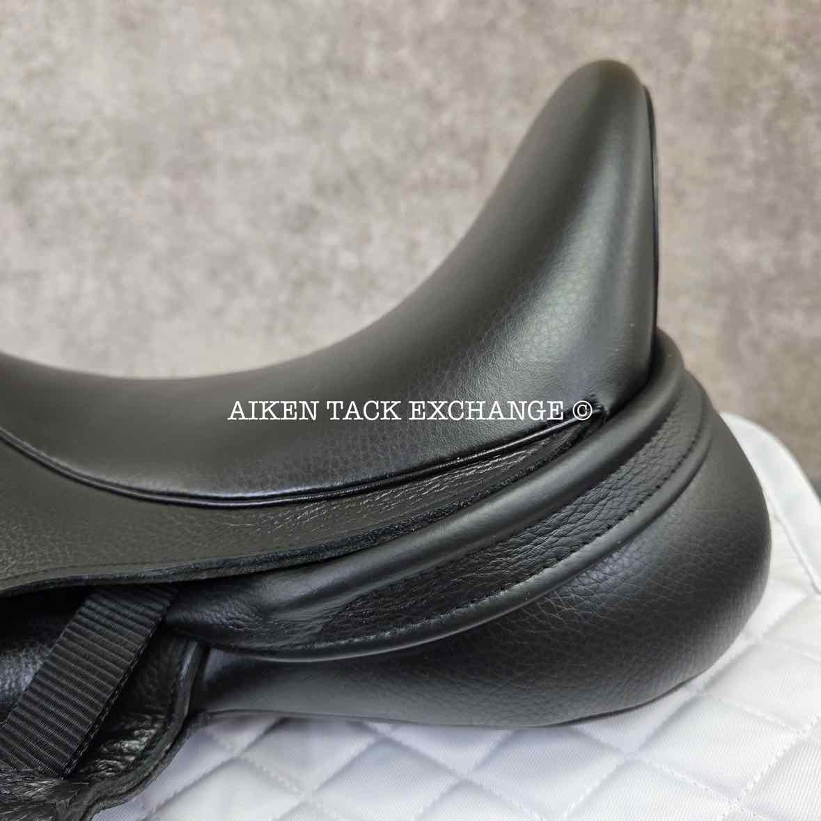 2023 Envy by Custom Saddlery Motion Monoflap Dressage Saddle, 17.5" Seat, Adjustable Tree, Wool Flocked Panels
