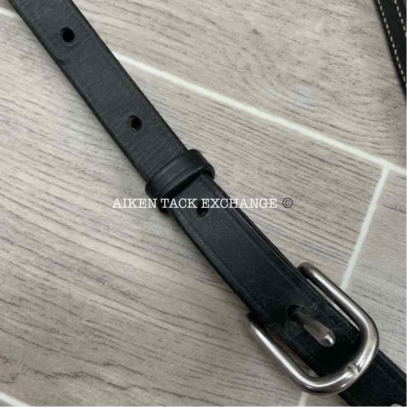 CWD Raised Fancy Stitched Hunter Martingale, Black, Size 3 - Full