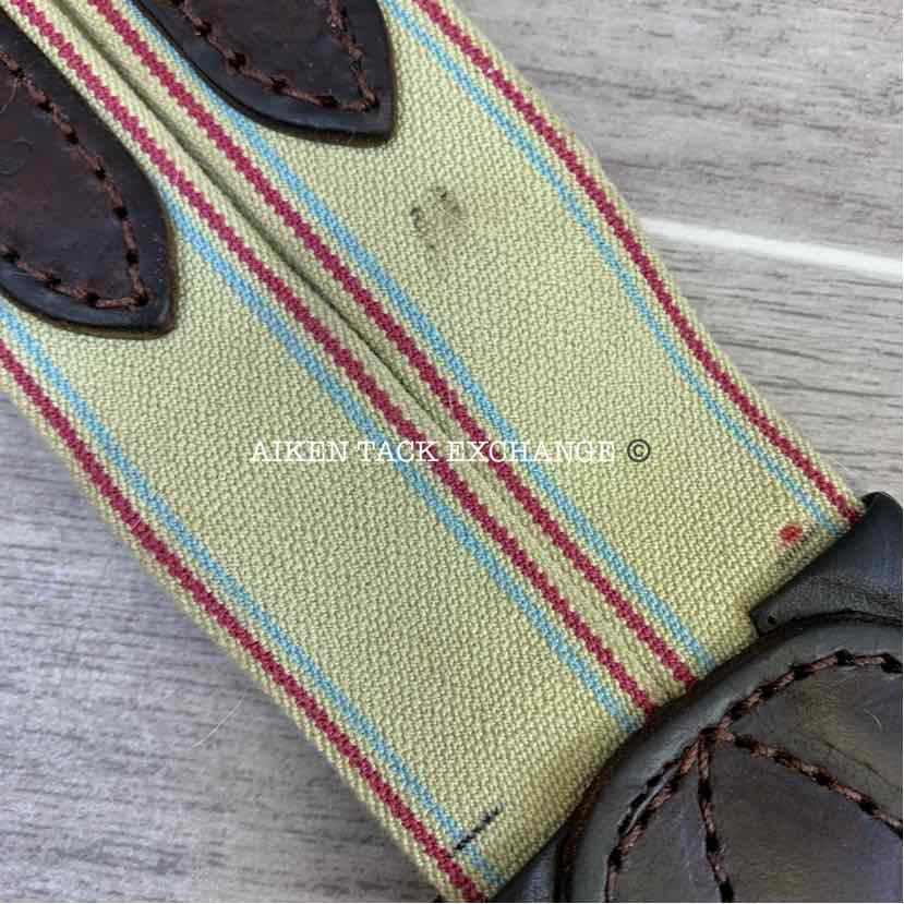 CWD Hunter Classic Leather Girth with Double End Elastic, Brown, 50"