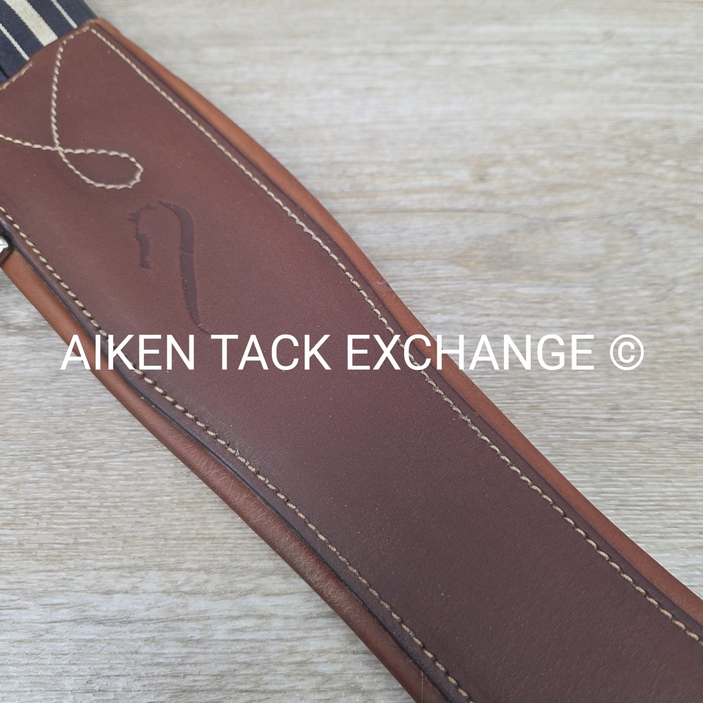 Antares Double End Elastic Girth, Brown, 48"