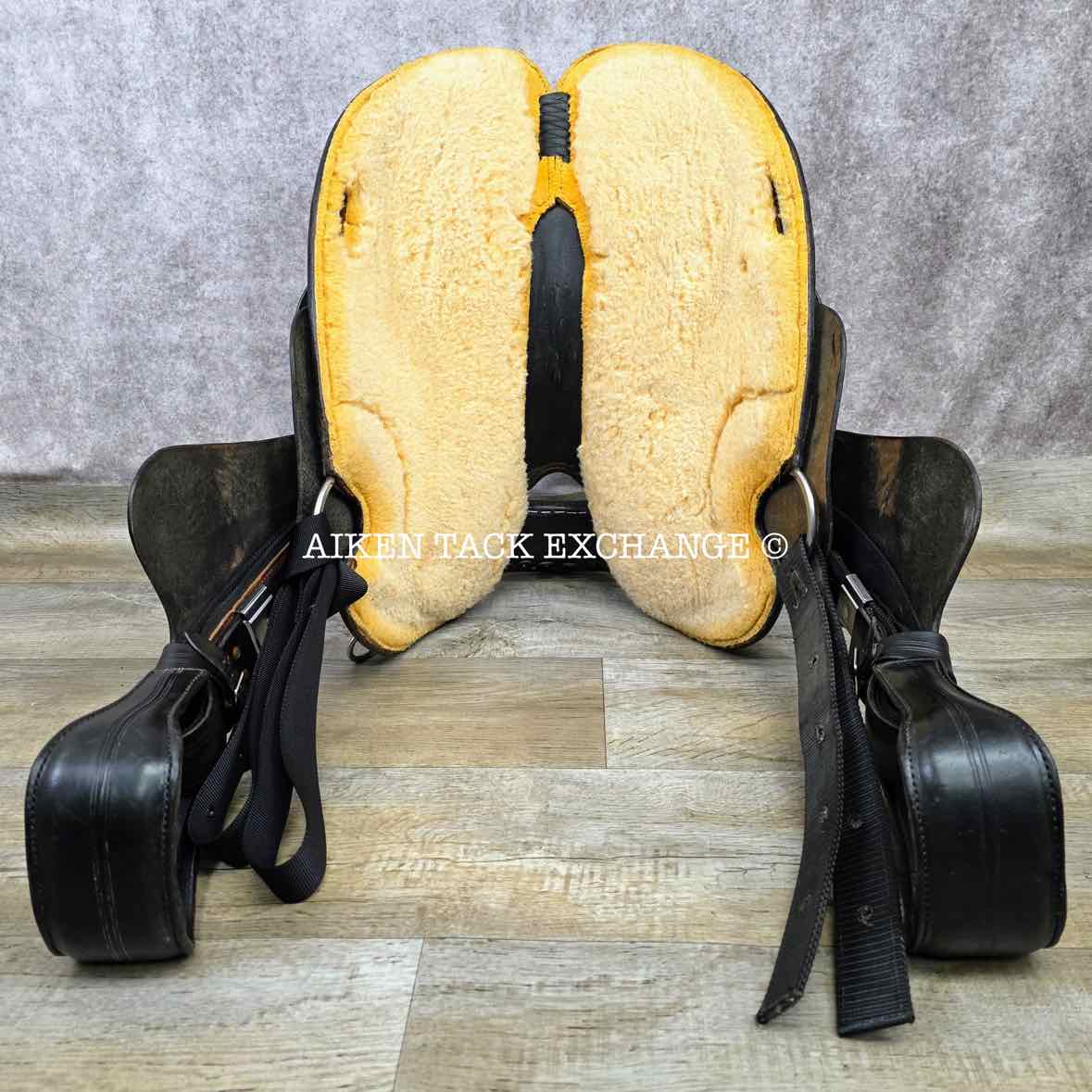 **SOLD** Big Horn 908 Extra Wide Trail Western Saddle, 16" Seat, Steele Equi-Fit Haflinger Tree