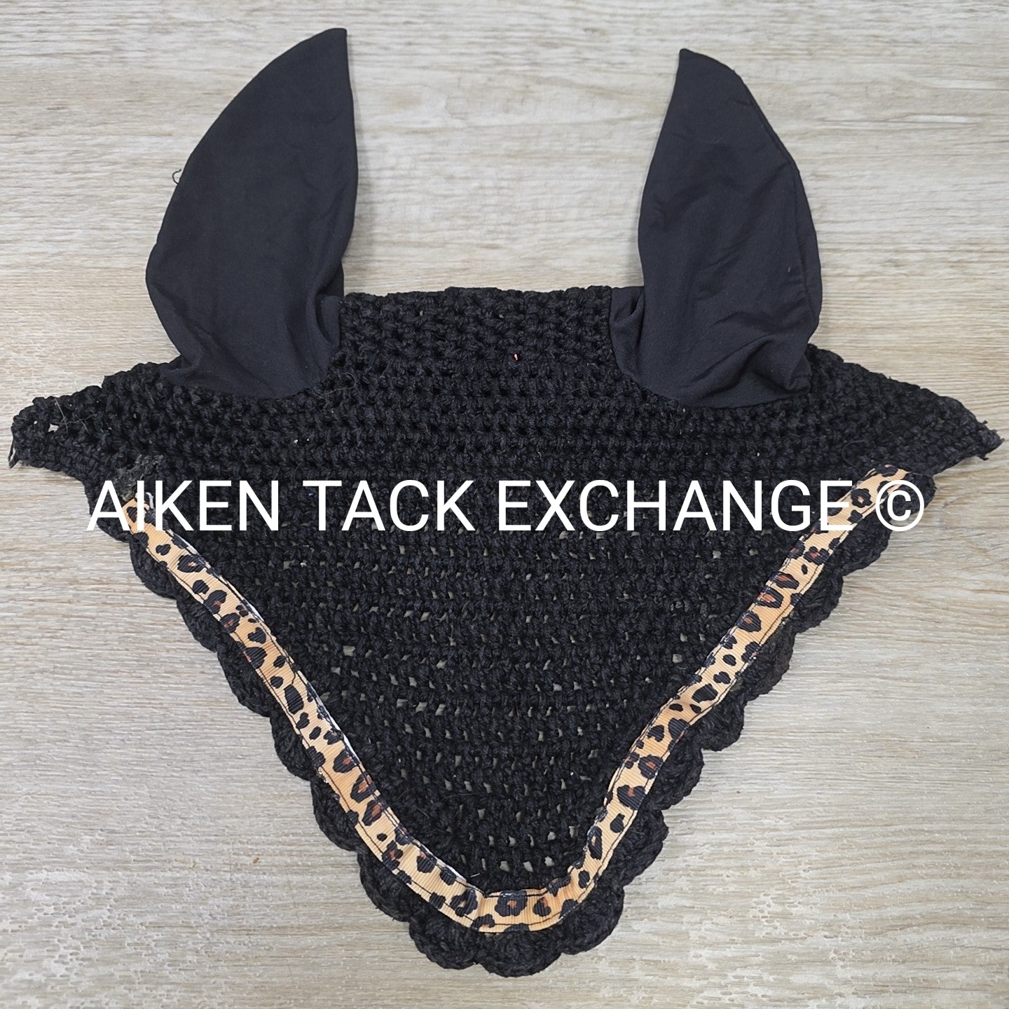 Leopard Print Ear Bonnet, Size Full