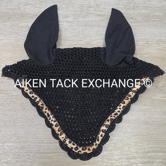 Leopard Print Ear Bonnet, Size Full