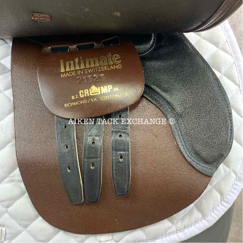 BT Crump Intimate Close Contact Jump Saddle, 17.5" Seat, Medium Wide Tree, Foam Panels