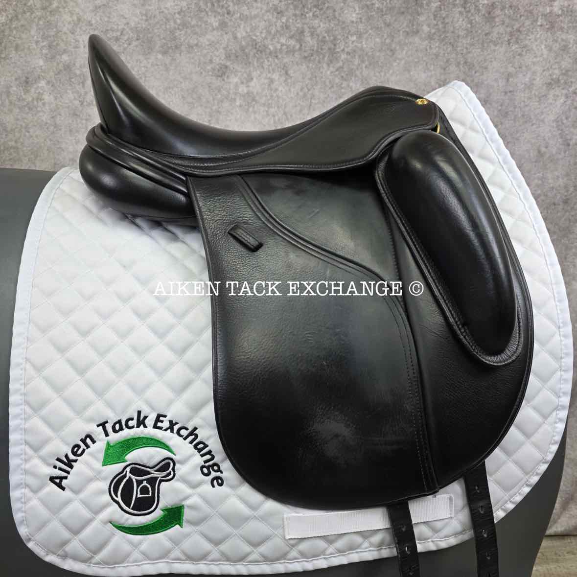 2017 Peter Horobin Stride Free Geneva Monoflap Dressage Saddle, 17.5" Seat, Extra Wide Tree, Wool Flocked Panels