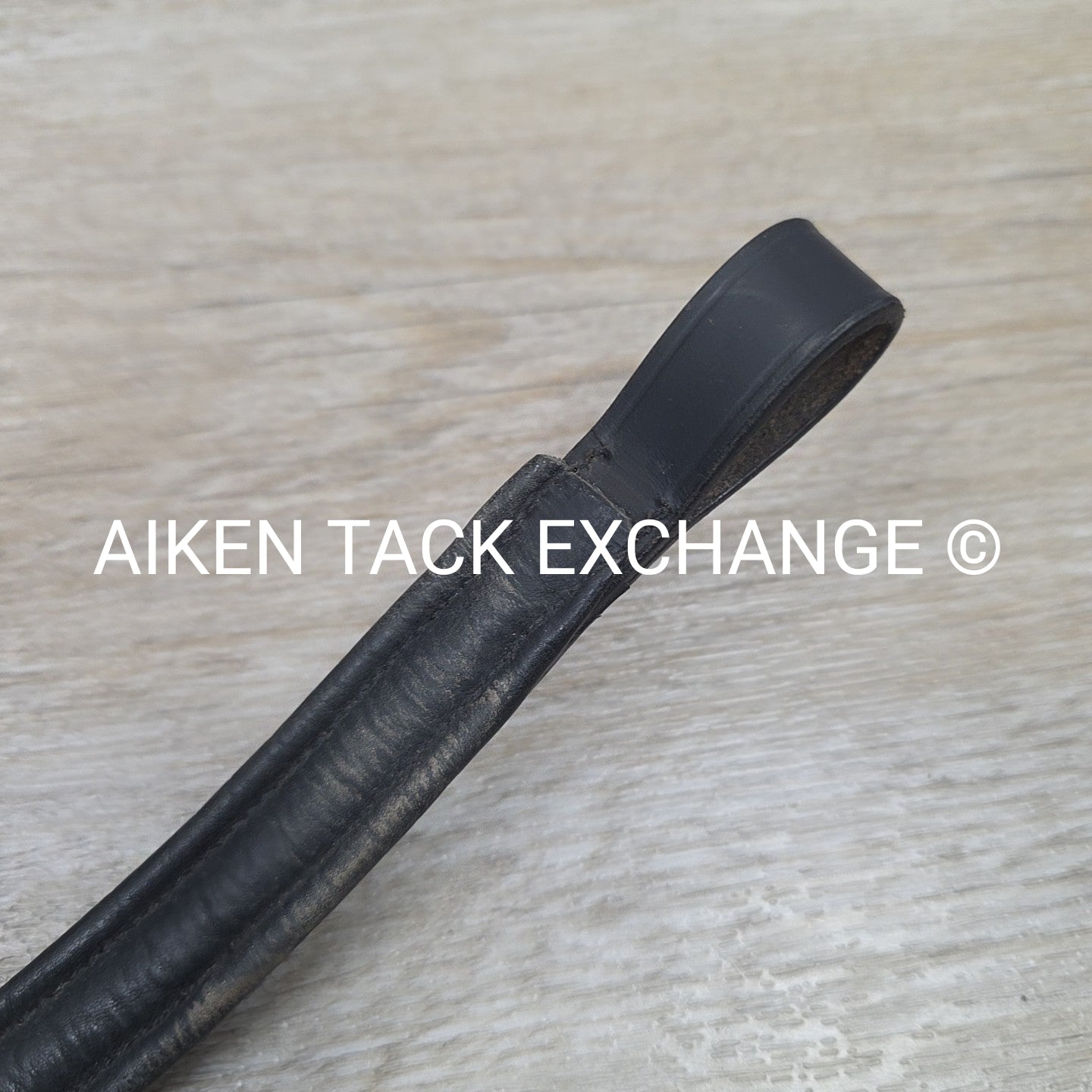 Padded Beaded Browband, Black, 15"