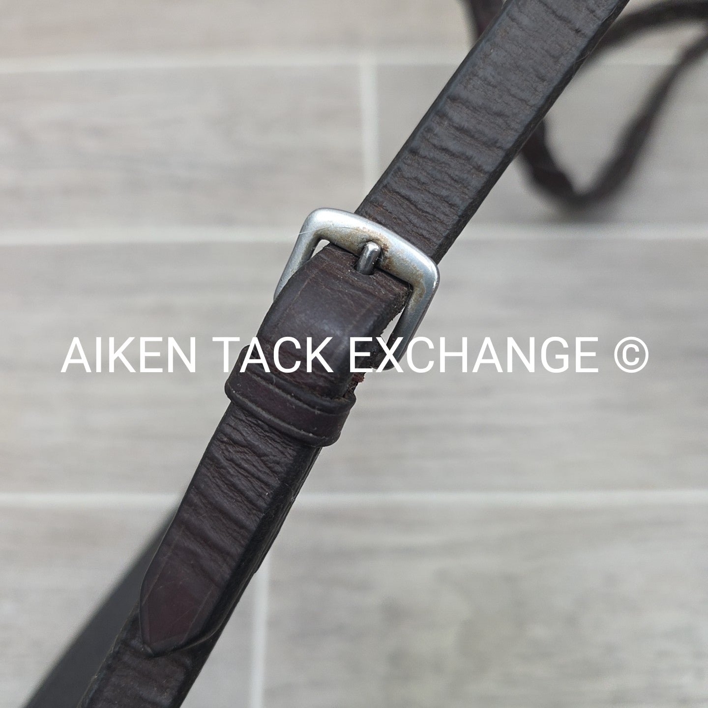 Flat Laced Reins, Brown, 57"