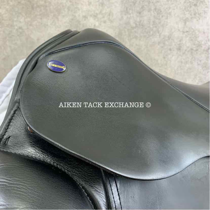 **SOLD** EuroRiding Titan II Dressage Saddle, 18" Seat, Wide Tree, Wool Flocked Panels