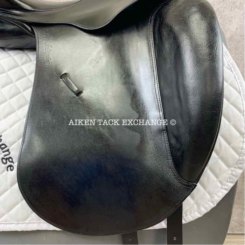 2005 Kieffer Wallstreet Excellent Ulla Salzgeber Dressage Saddle, 17" Seat, Medium Tree, Wool Flocked Panels