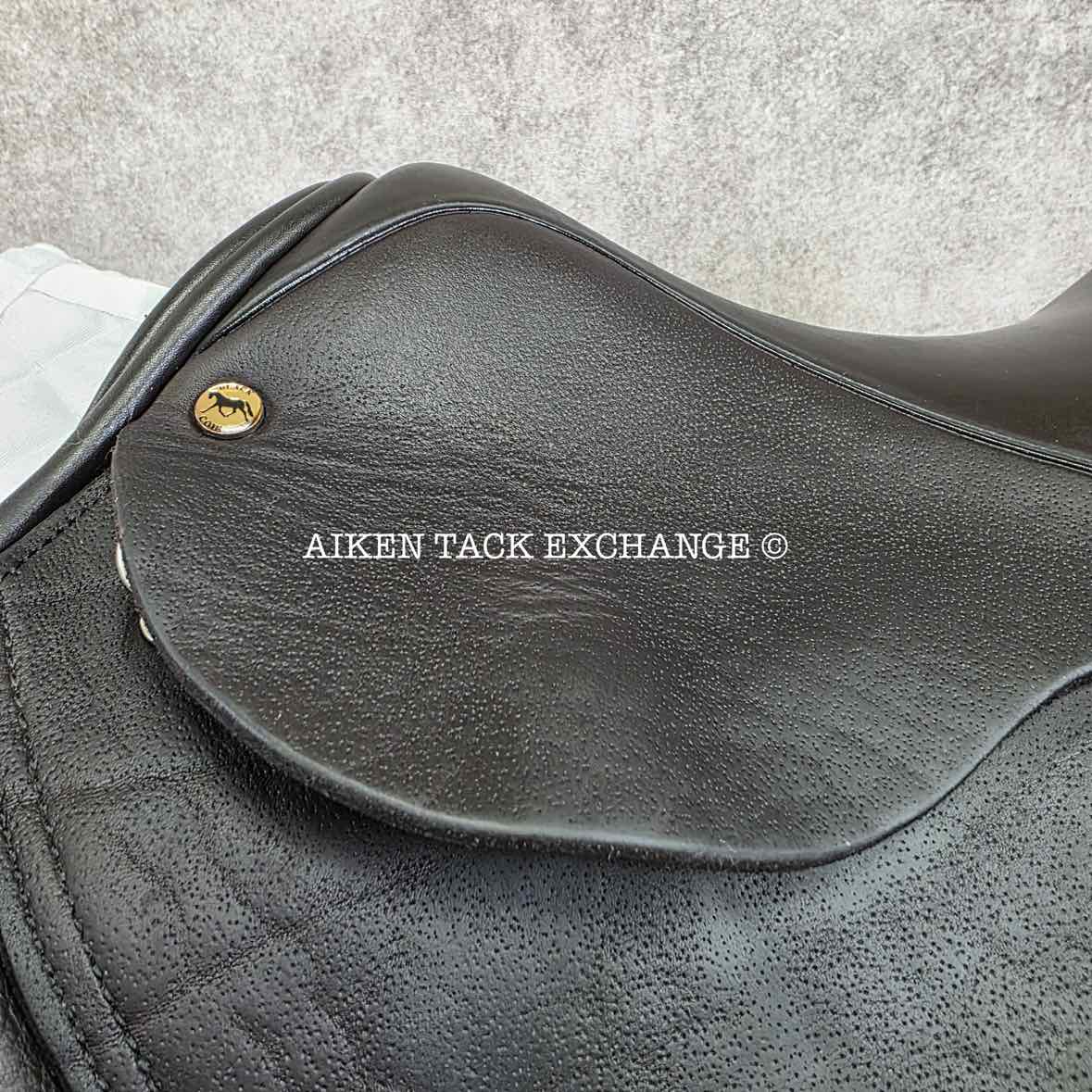 2013 Black Country Wexford Jump Saddle, 17.5" Seat, Medium Wide Tree, Wool Flocked Panels