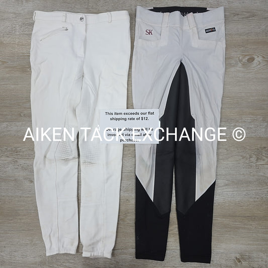 BARGAIN BUNDLE: Horze Silicone Full Seat Breeches, 26 & Kerrits Full Seat Breech