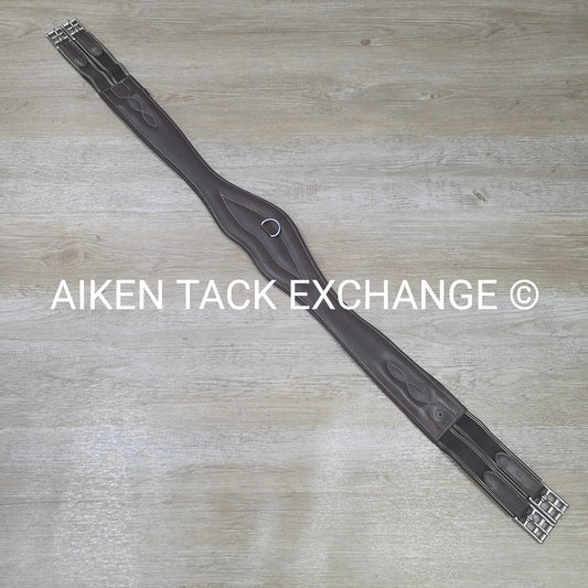 Contour Double End Elastic Girth, Brown, 52"