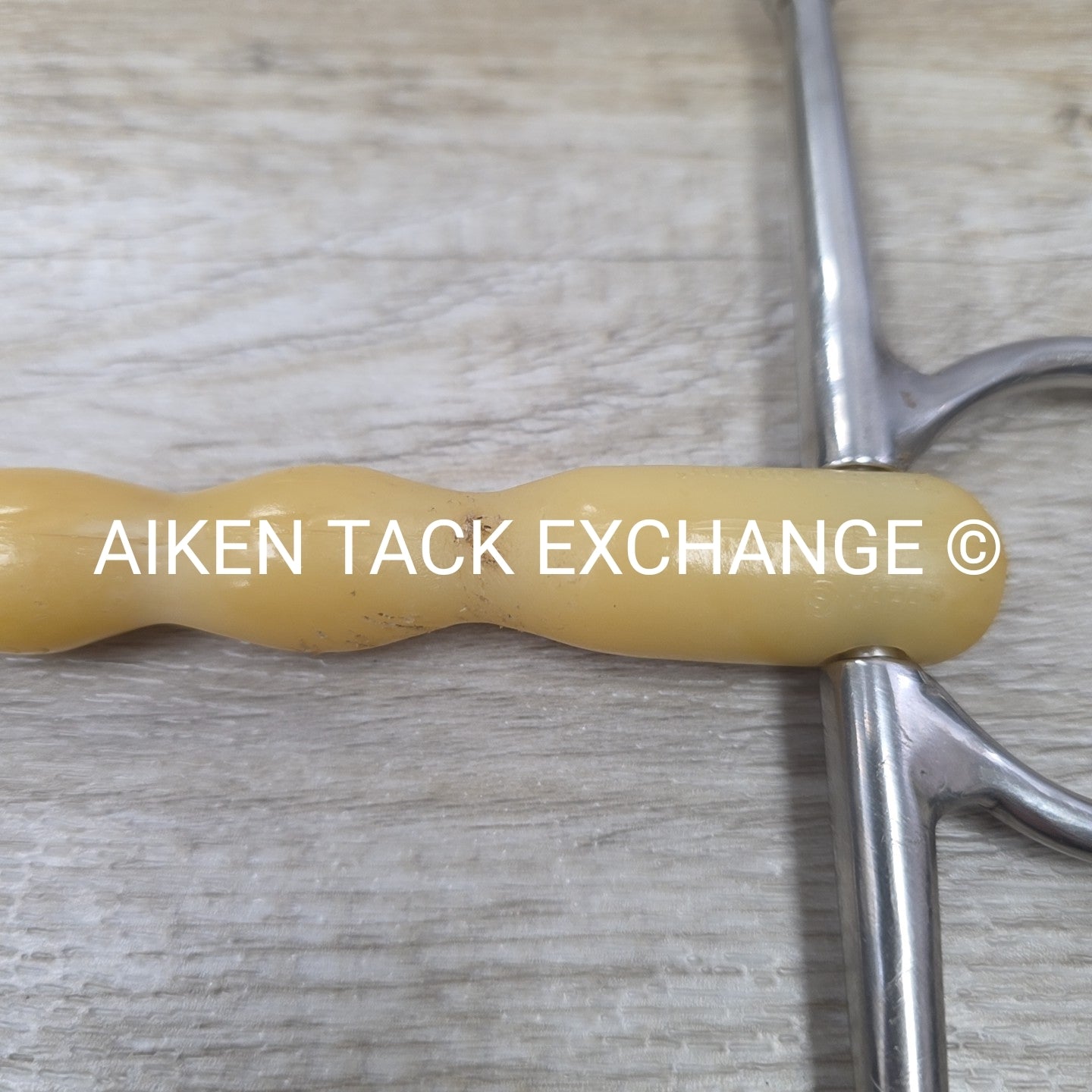 Happy Mouth Shaped Mullen Mouth Full Cheek Bit 5" (Has Chew Marks)