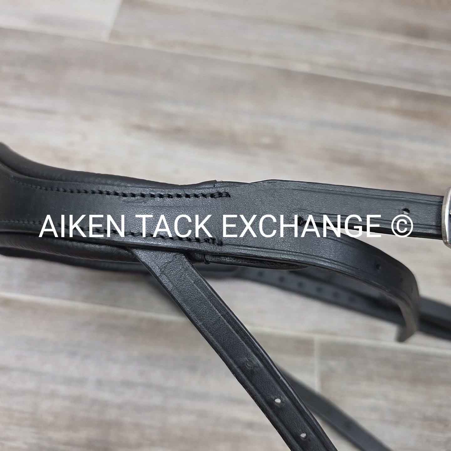 Evo Equine Deluxe Super Soft Crownpiece & Classic Hunter Noseband, Black, Size F