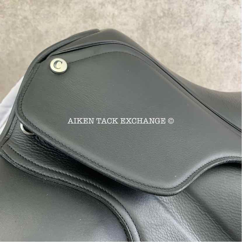 **SOLD** 2024 Collegiate Esteem Dressage Saddle, 17.5" Seat, Adjustable Tree - Changeable Gullet, Wool Flocked Panels
