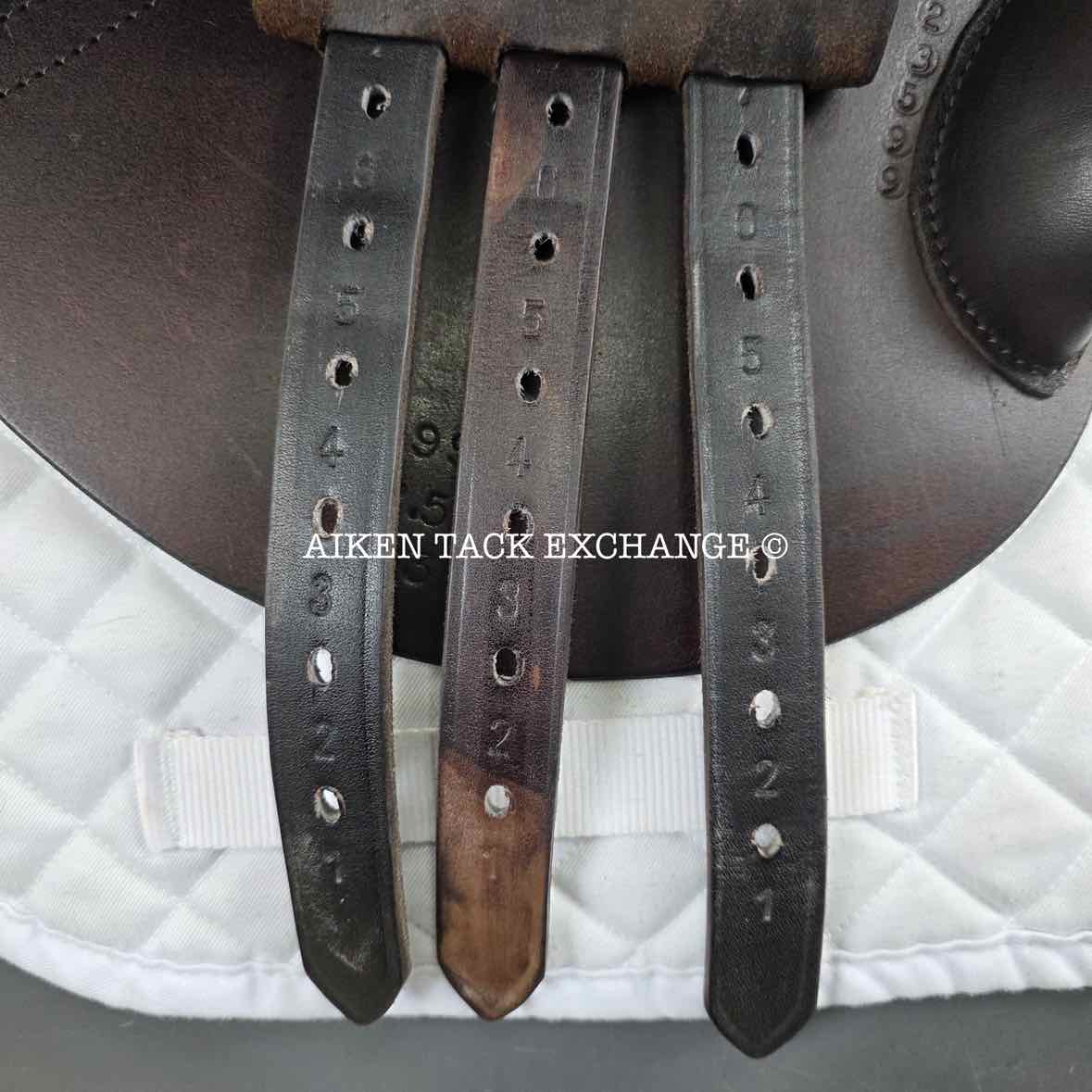 2019 Custom Saddlery Monte Carlo Jump Saddle, 17.5" Seat, Adjustable Tree, Wool Flocked Panels