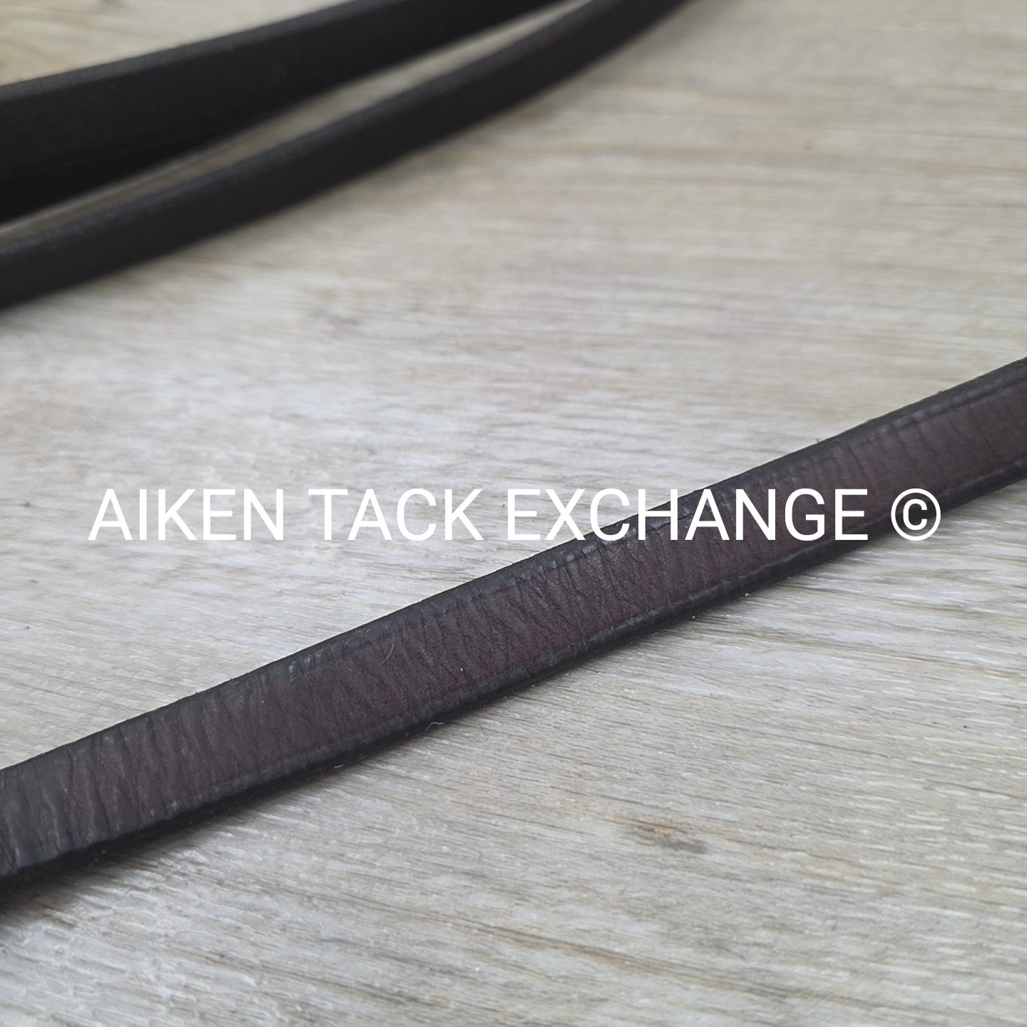 Nunn Finer Flat Leather Draw Reins with Snaps, Brown