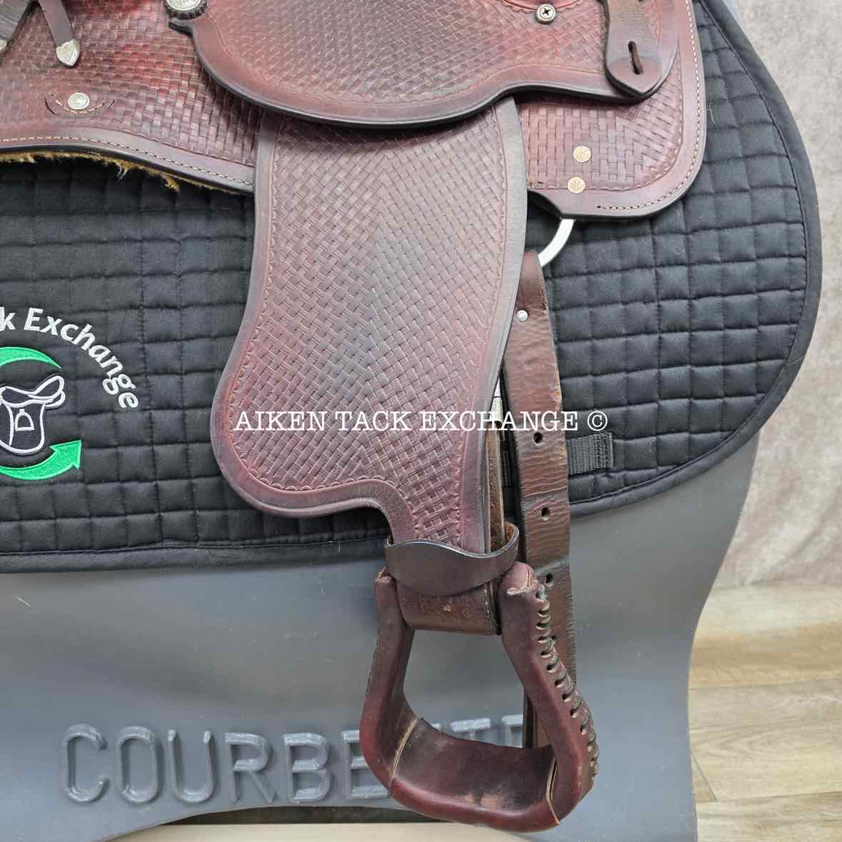 **SOLD** Circle M Western Saddle, 15.5" Seat, Wide Tree - Full QH Bars