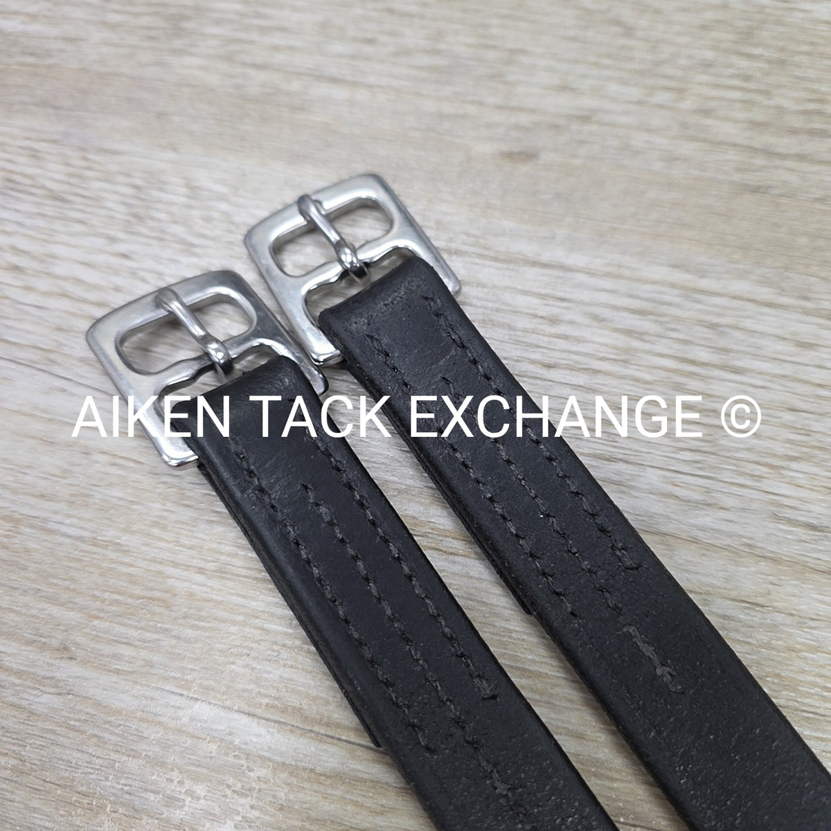 Courbette Stirrup Leathers, Black, 60"