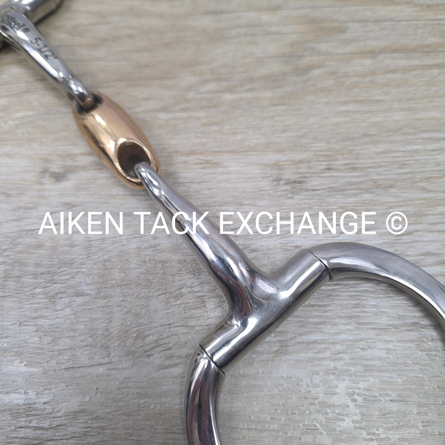 Korsteel Double Joint Copper Oval Link Eggbutt Bit 5.5"