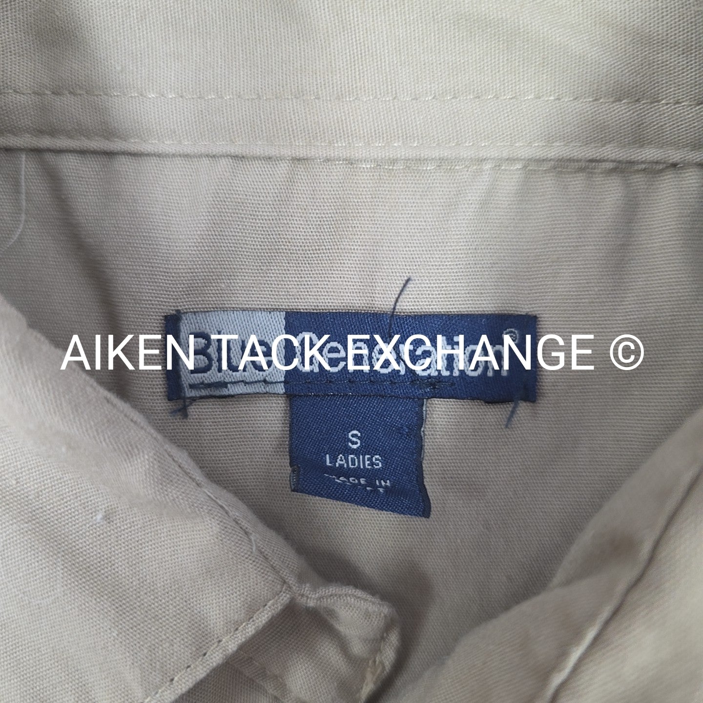 Aiken Hounds Long Sleeve Button Down Top, Size Small