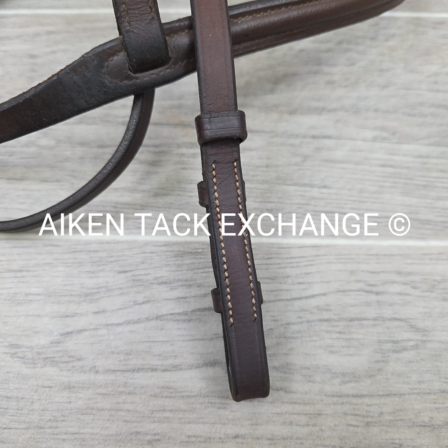Somerset Plain Raised Bridle, No Reins, Brown, Size Full