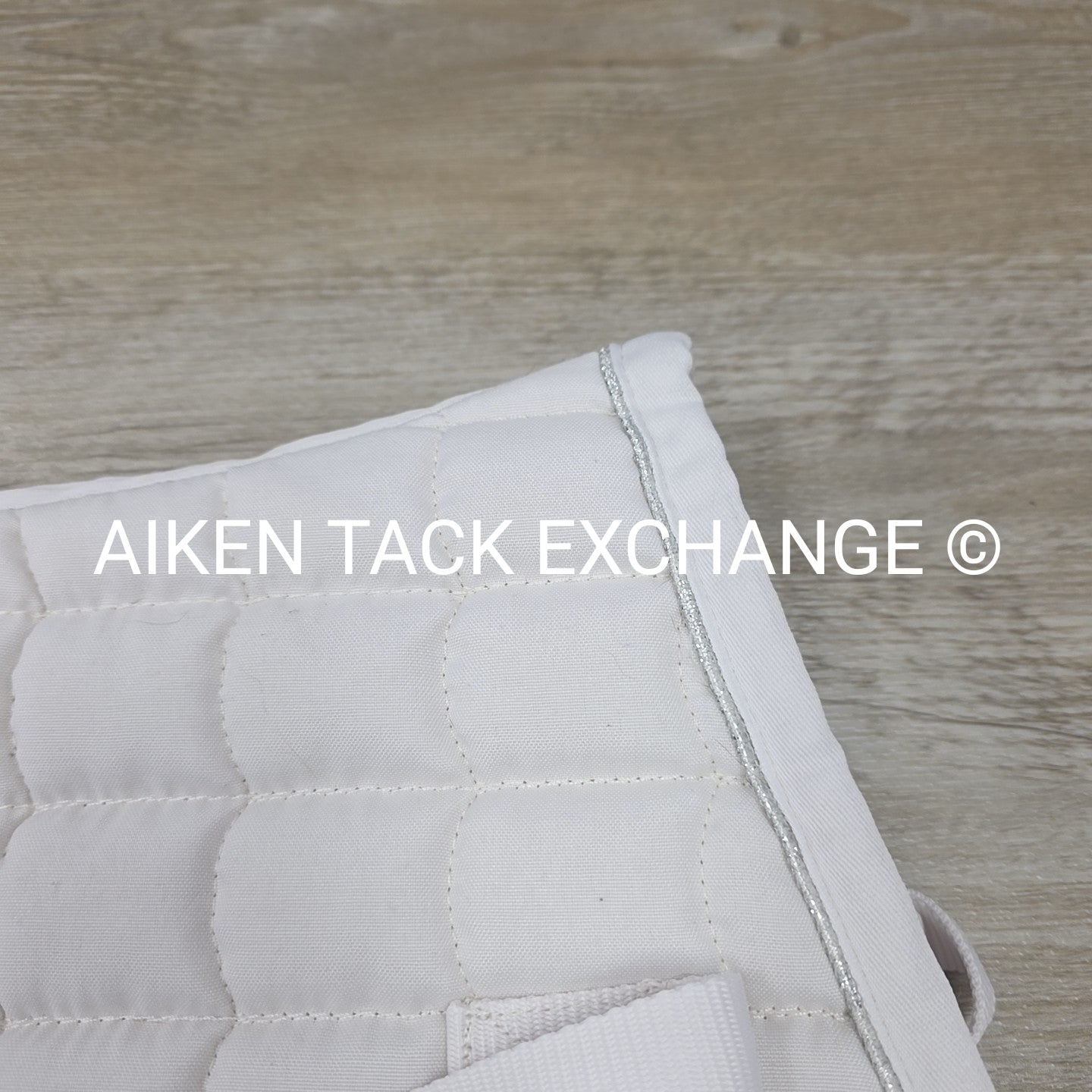 Horze All Purpose Saddle Pad, White/Silver, Size Full
