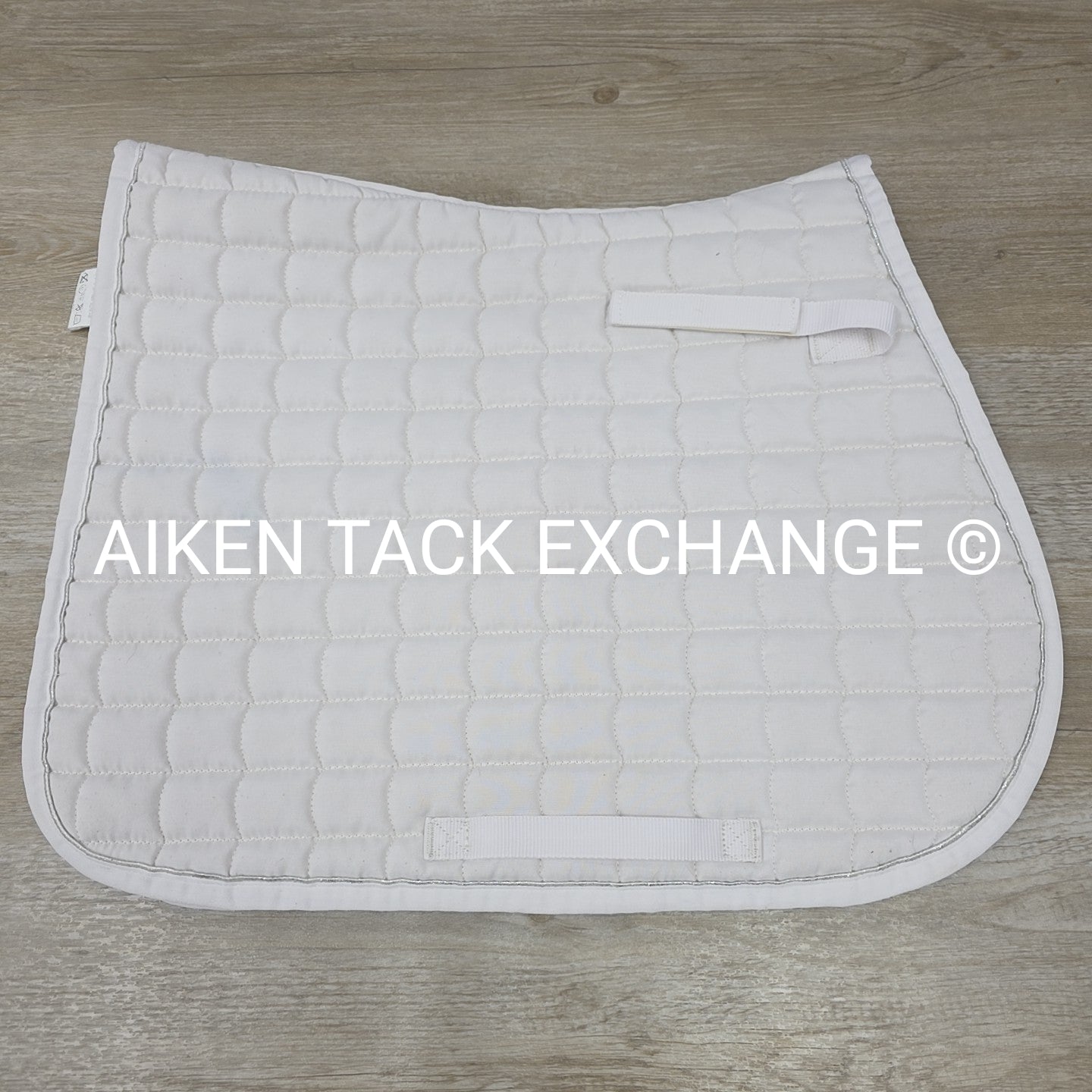 Horze All Purpose Saddle Pad, White/Silver, Size Full