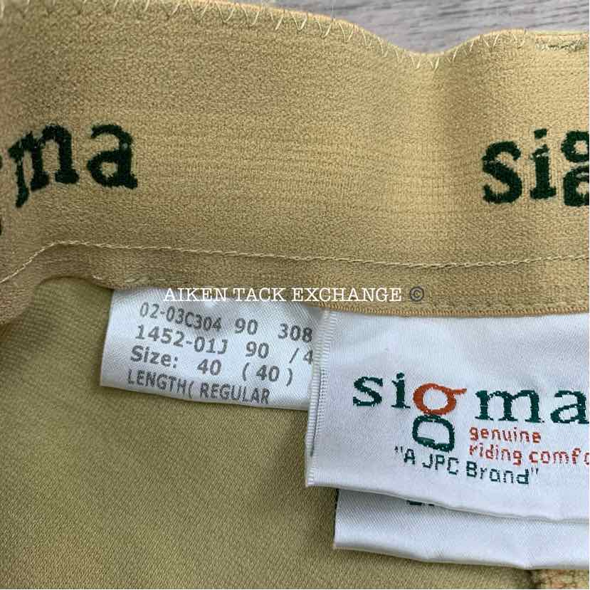 Sigma Knee Patch Breeches, Size 40