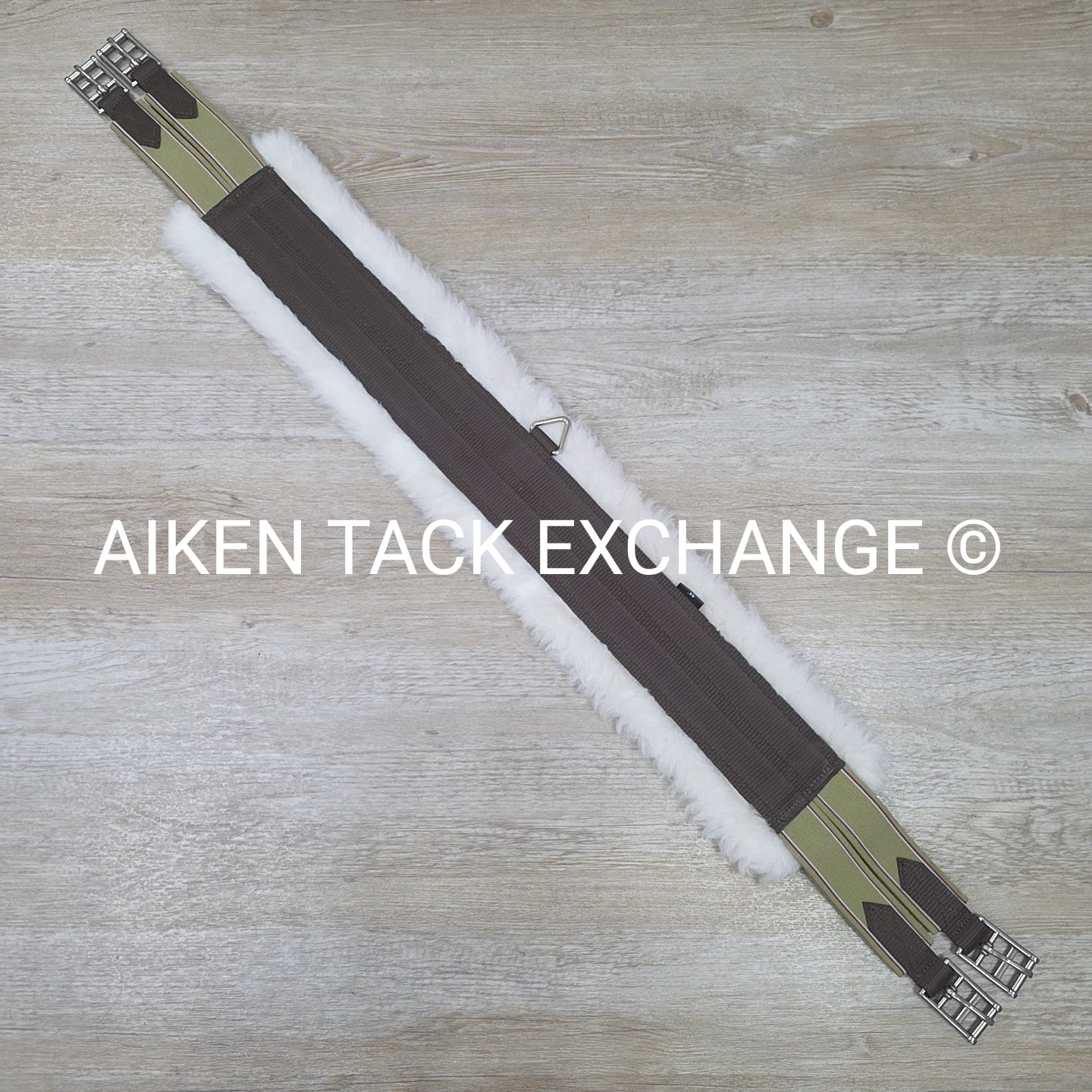 Fleece Girth with Double End Elastic, Brown, 44"
