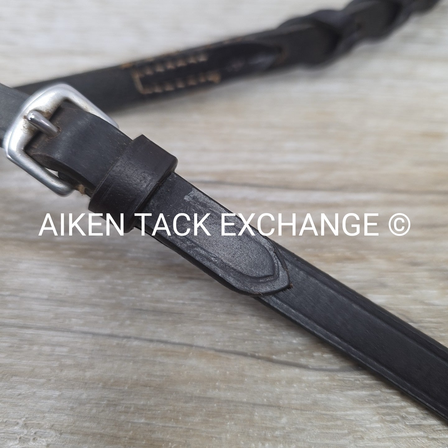 SmartPak Plymouth Flat Laced Reins, Brown, 48"