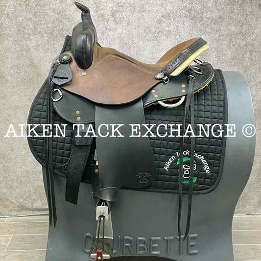Wyoming Saddlery Western Saddle, 16" Seat, Regular Tree - Semi QH Bars