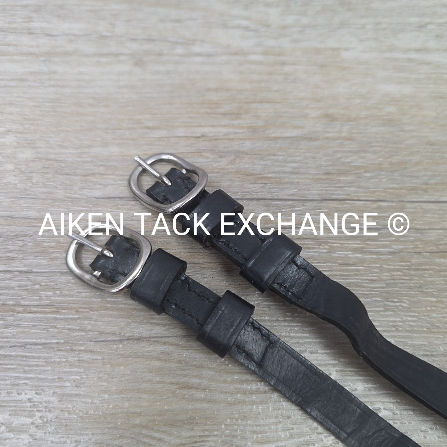 Leather Spur Straps, Black