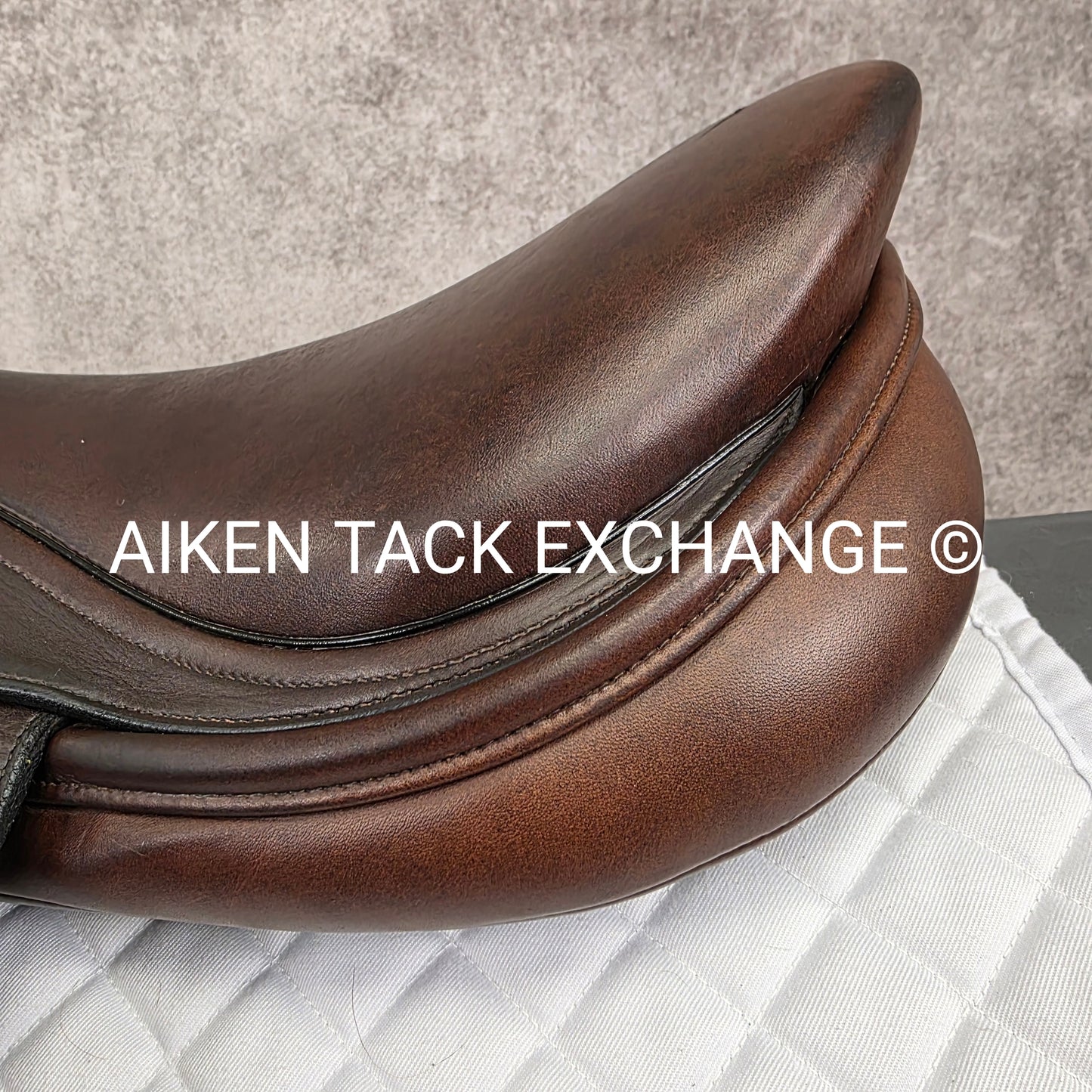 **SOLD** 2002 Schleese Leslie Jump Saddle, 17.5" Seat, Medium Wide Tree, Wool Flocked Panels