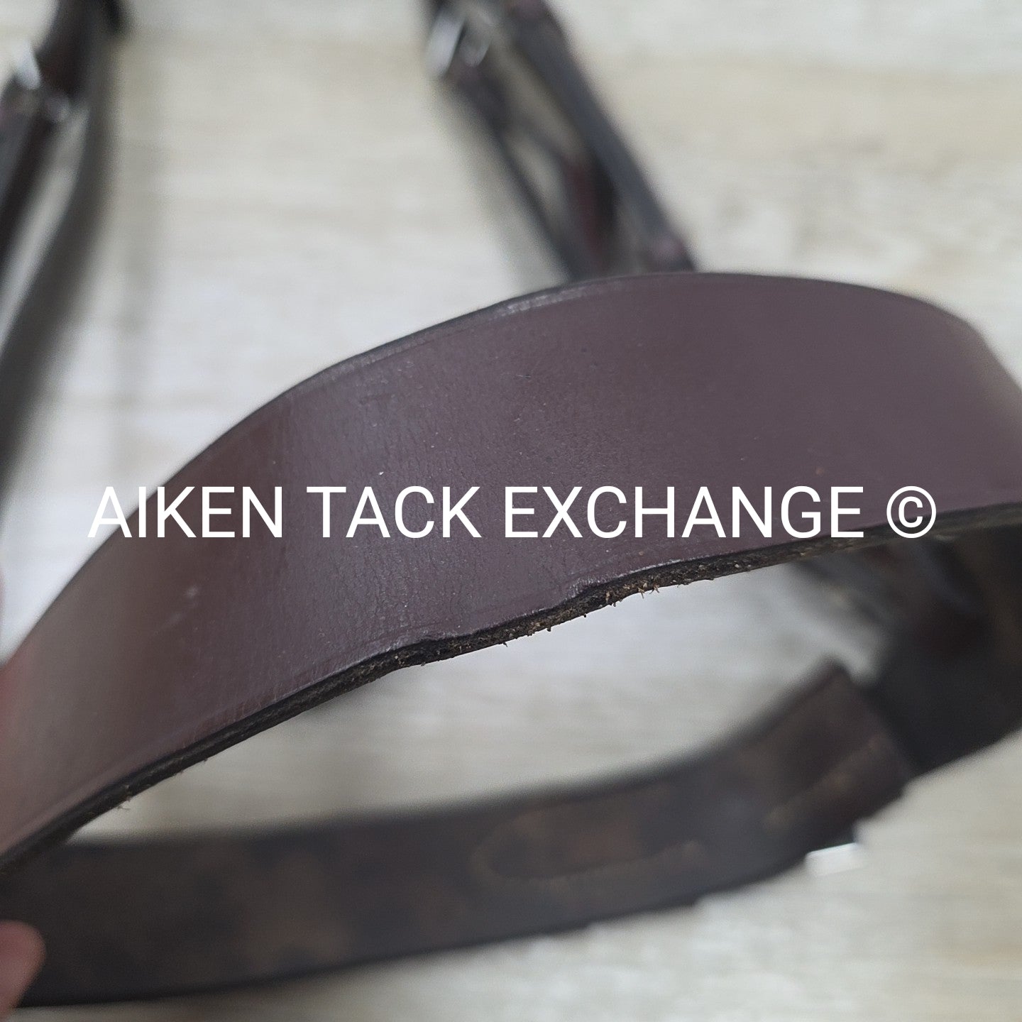Horse Country Flat Hunt Bridle, No Reins, Brown, Size Full