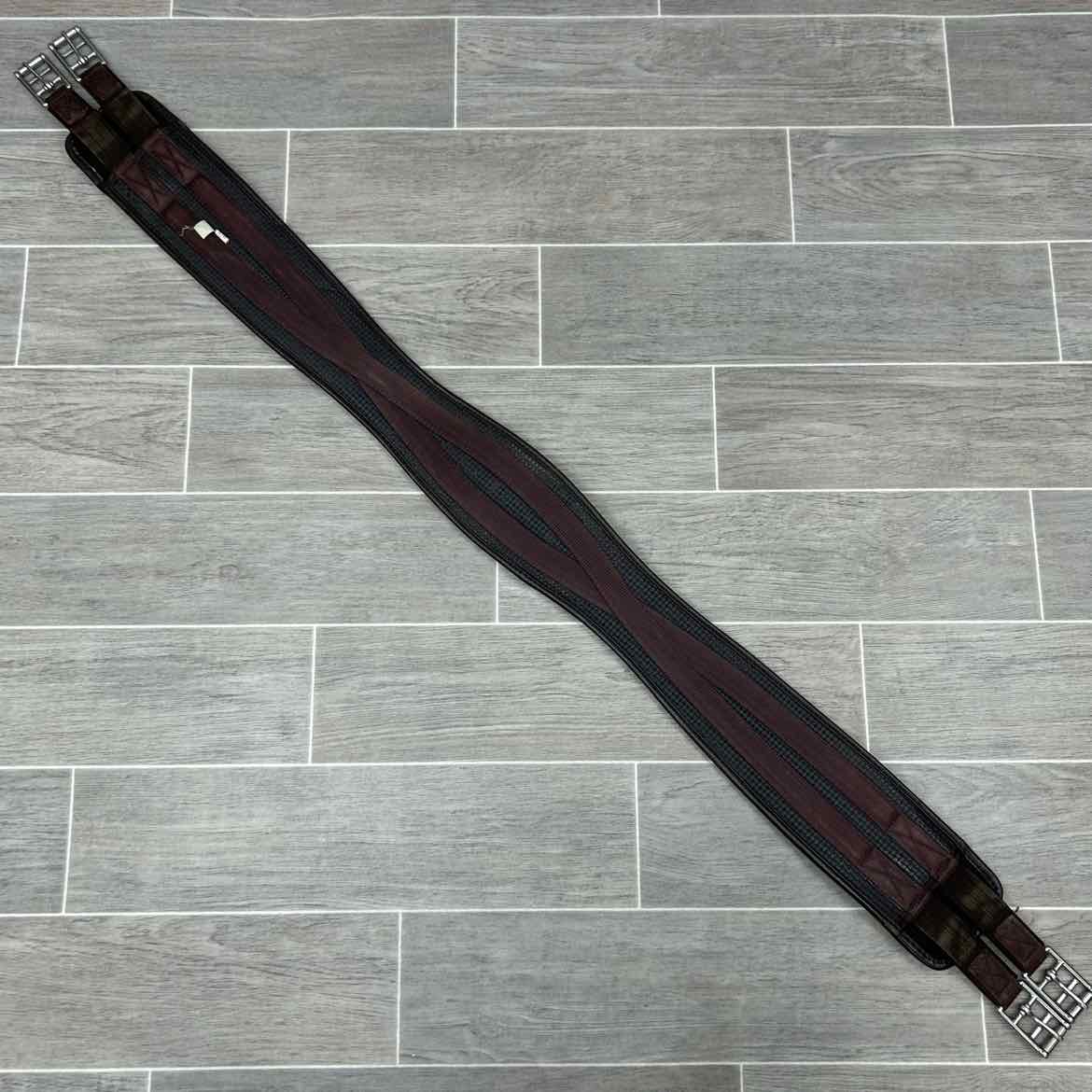 QHP Basic All Purpose Double Elastic Girth, Brown, 52"