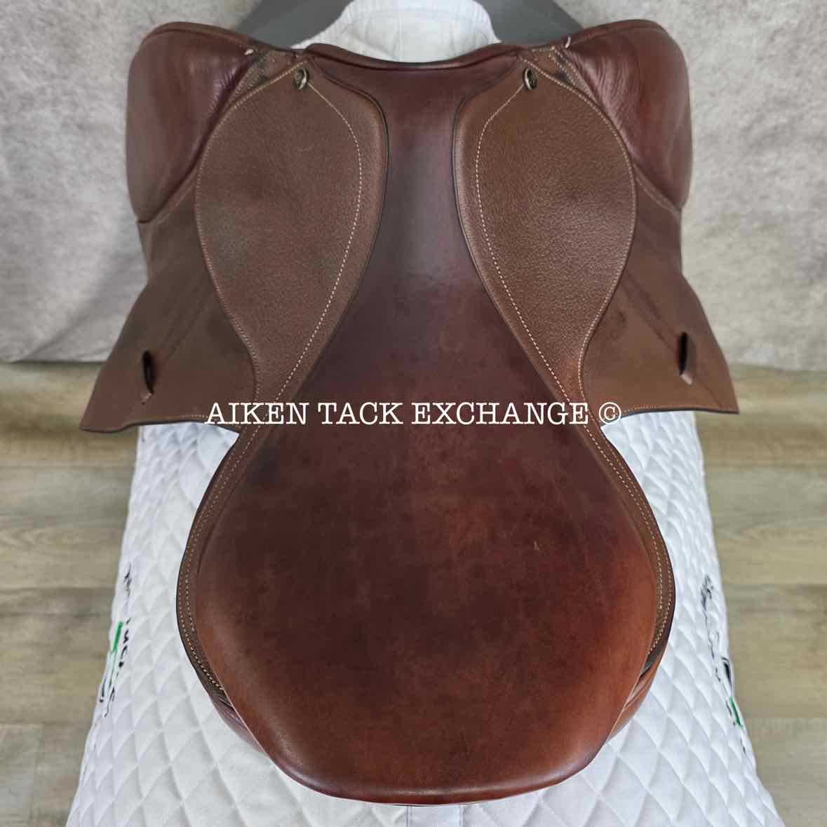 2015 Ovation Ruiz Diaz Close Contact Jump Saddle, 17" Seat, Adjustable Tree - XCH Changeable Gullet, Foam Panels