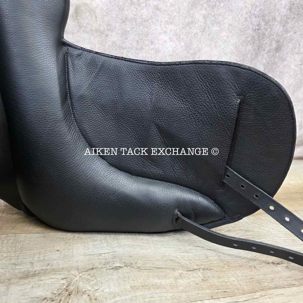 2023 Envy by Custom Saddlery Motion Monoflap Dressage Saddle, 17" Seat, Adjustable Tree, Wool Flocked Panels