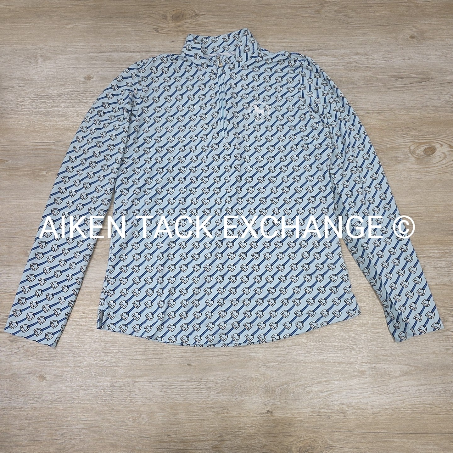 San Soleil Devon Horse Show Long Sleeve Sun Shirt, Size Large