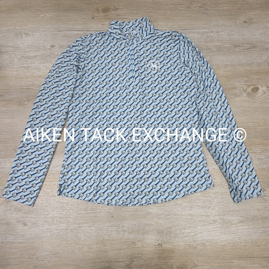 San Soleil Devon Horse Show Long Sleeve Sun Shirt, Size Large