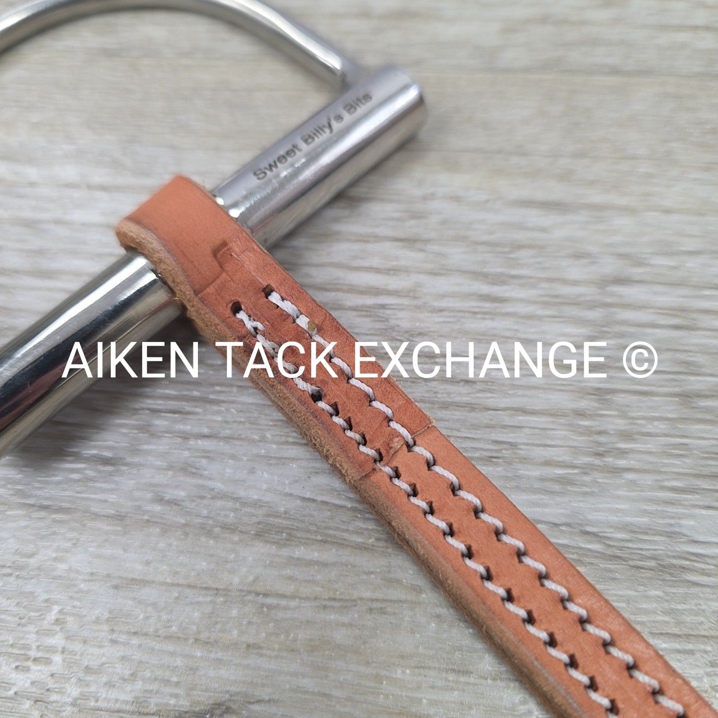 Sweet Billy's Bits Leather Mullen Mouth D Ring Bit 5.5"