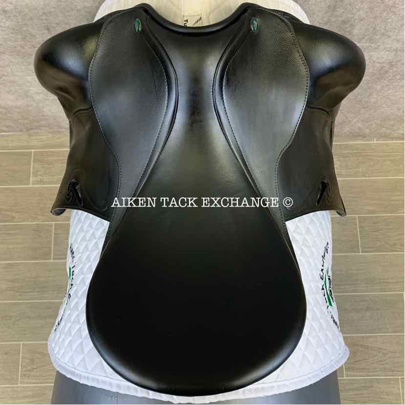 2017 Prestige Passion K Monoflap Dressage Saddle, 17" Seat, 33 Tree - M/MW, Wool Flocked Panels