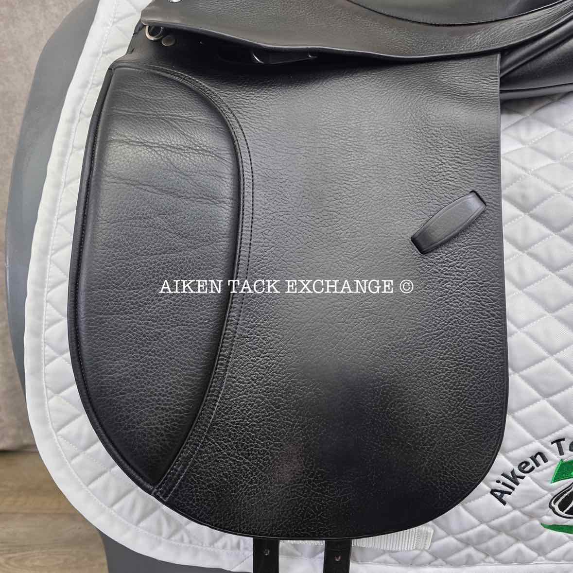 Smith-Worthington Nightwind Dressage Saddle, 17.5" Seat, XX-Wide Hoop Tree, Wool Flocked Panels