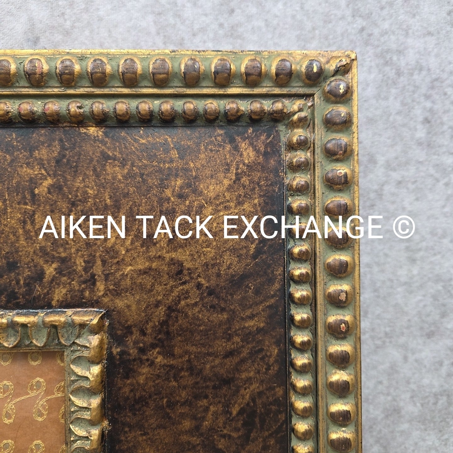 PL. 39 Le Petit Corporal, Embroidered, Matted, Framed, 31" x 27"