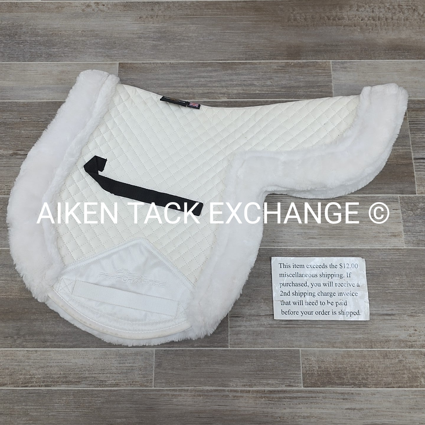 Shires Performance Contour Saddle Pad with Fleece Rolls, 17" - 17.5"