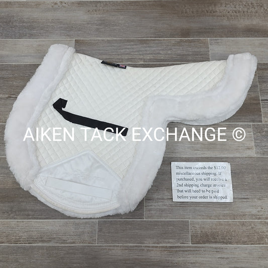 Shires Performance Contour Saddle Pad with Fleece Rolls, 17" - 17.5"