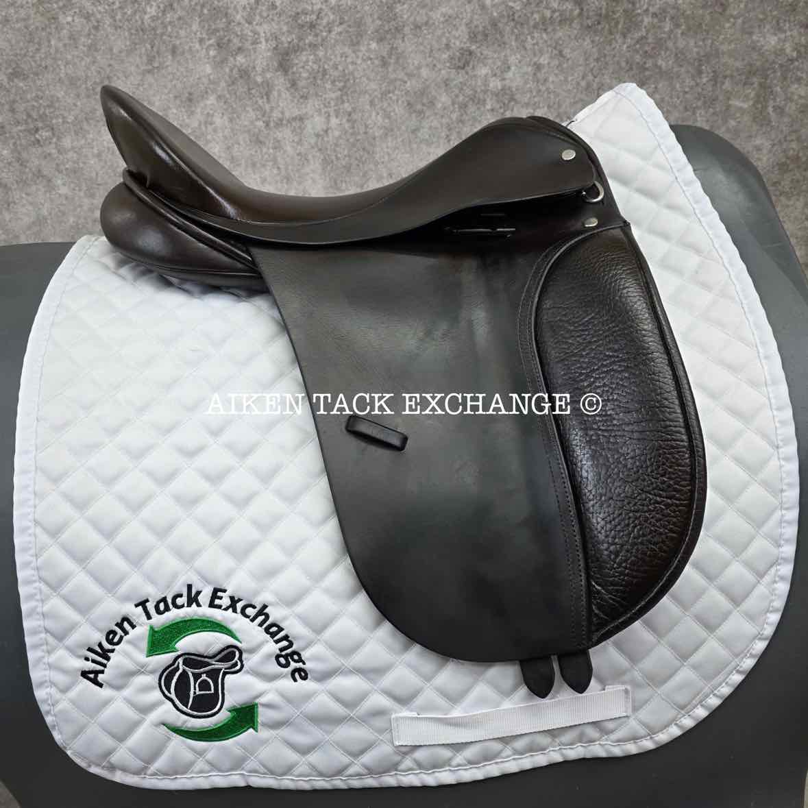 **SOLD** Centaur by Michael Stokes Dressage Saddle, 17.5" Seat, M/MW Tree, Wool Flocked Panels