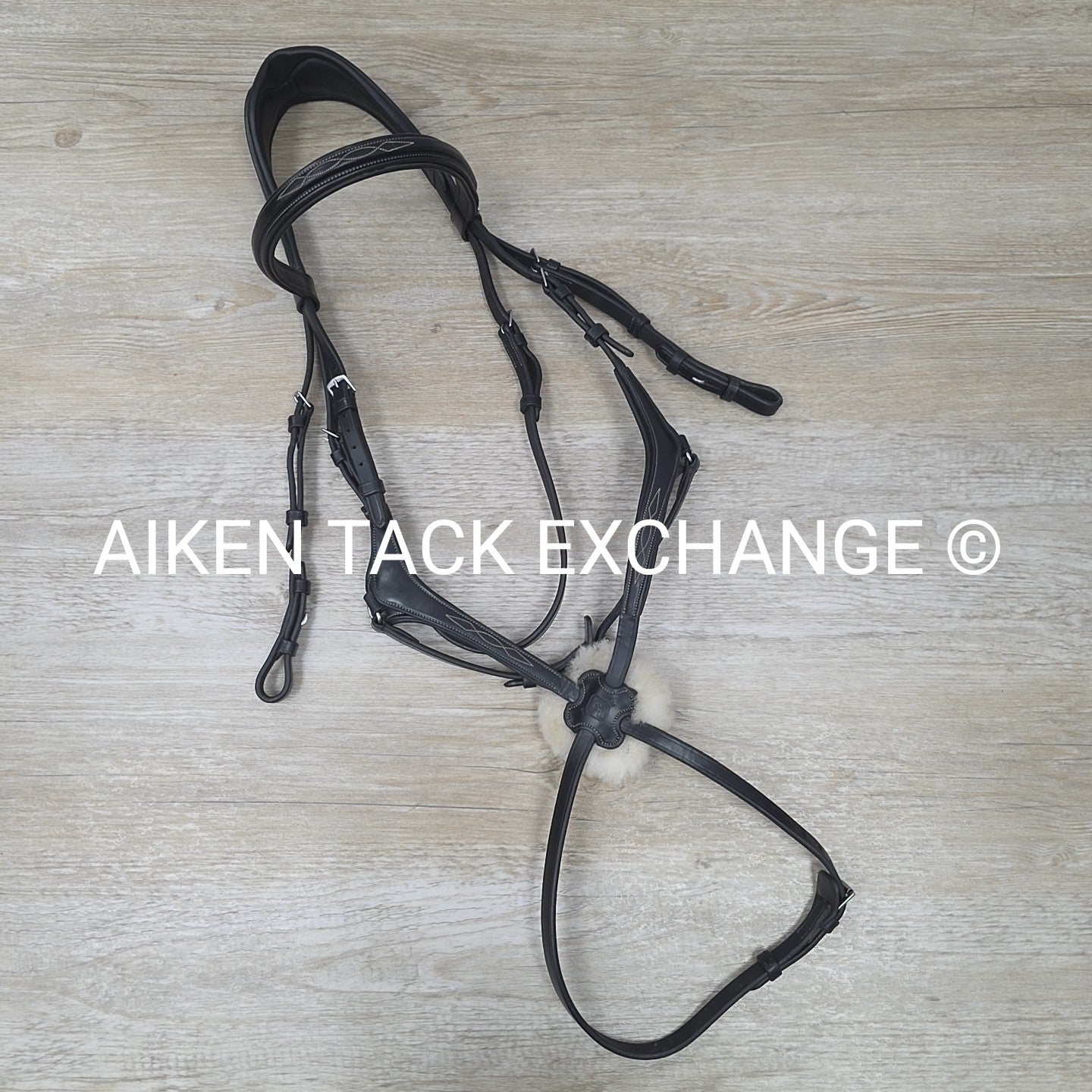 LeMieux Kudos Grackle Figure 8 Bridle, No Reins, Black, Size Full