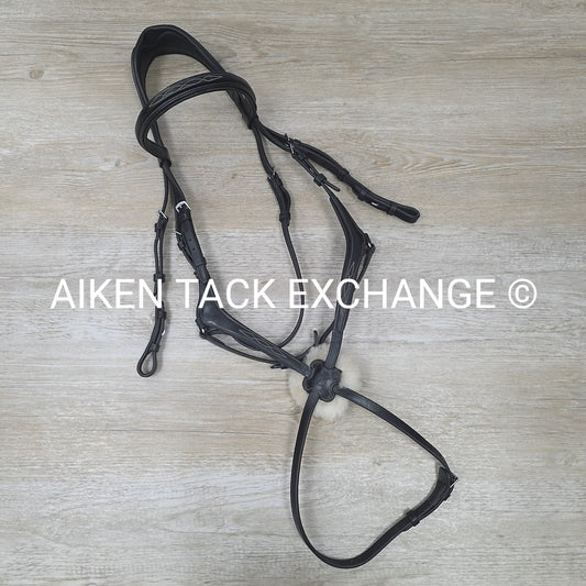 LeMieux Kudos Grackle Figure 8 Bridle, No Reins, Black, Size Full